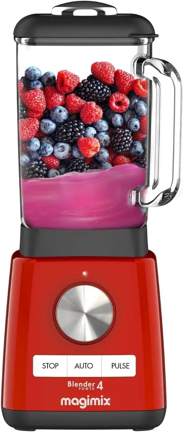 Frullatore, 2,5 L, 1300 W, 4 programmi, rosso, Power 4, 4 Programmi Automatici