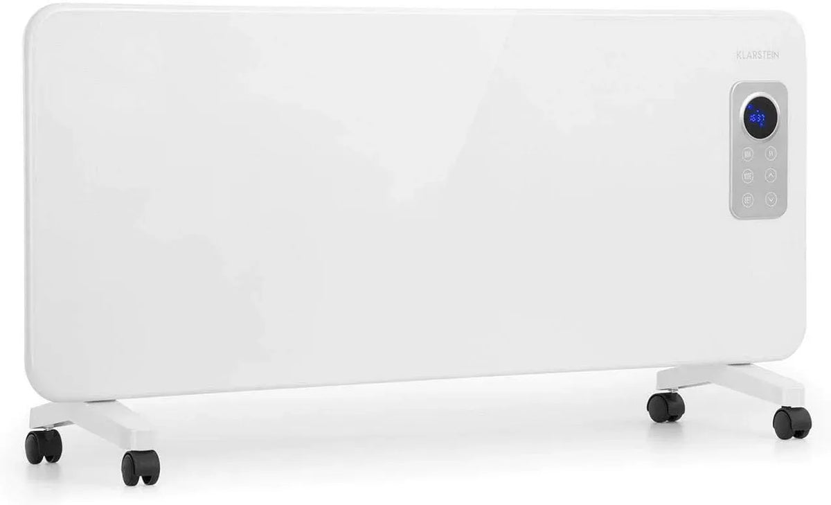 Klarstein CV20 Riscaldamento elettrico, Hot Spot, 1000 o 2000 Watt, IP24, Termoconvettore portatile, Termostato, Display LCD, Funzionamento touch