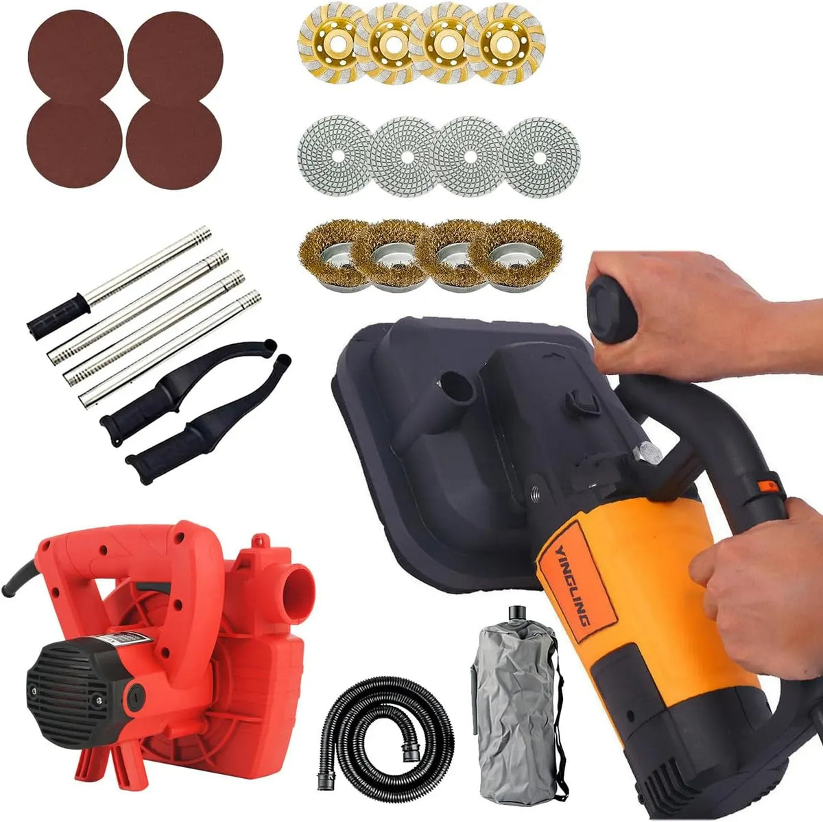 220V-W/vacuumcleaner Lucidatrice, levigatrice, pompa, lucidatrice elettrica, 220 V, industriale, per calcestruzzo