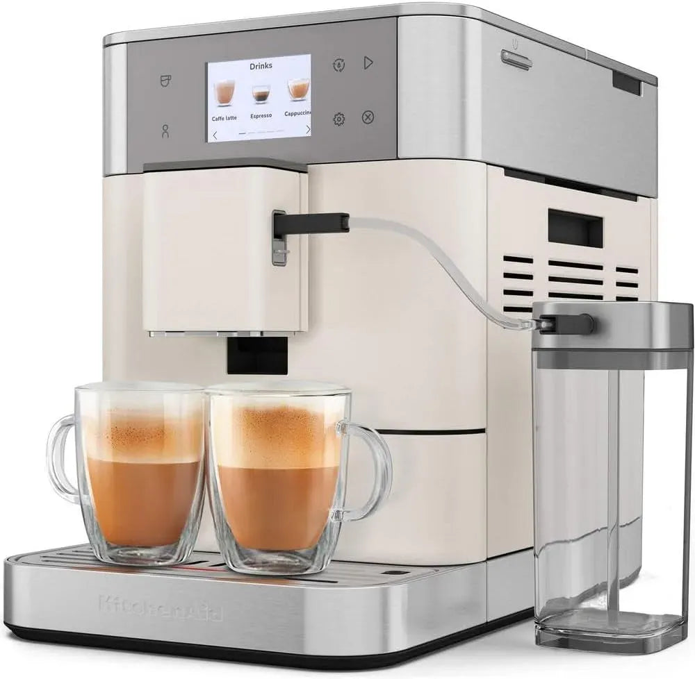 KitchenAid KF7-20 Montalatte, cappuccinatore, touch, bianco, touchscreen 6 cm