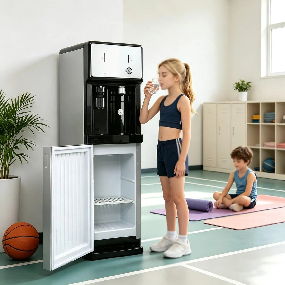 Dispenser, libera installazione, 3 livelli, Refrigeratore D'acqua Da Pavimento Indipendente
