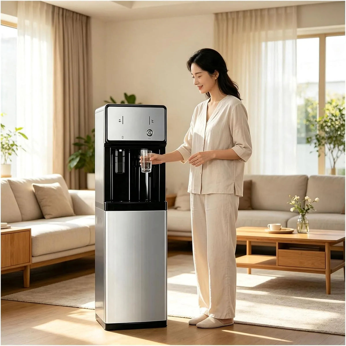 Distributore, Erogatore, dispenser, per case, Erogatore Di Acqua Refrigerata Collegamento Diretto Alla Rete Idrica