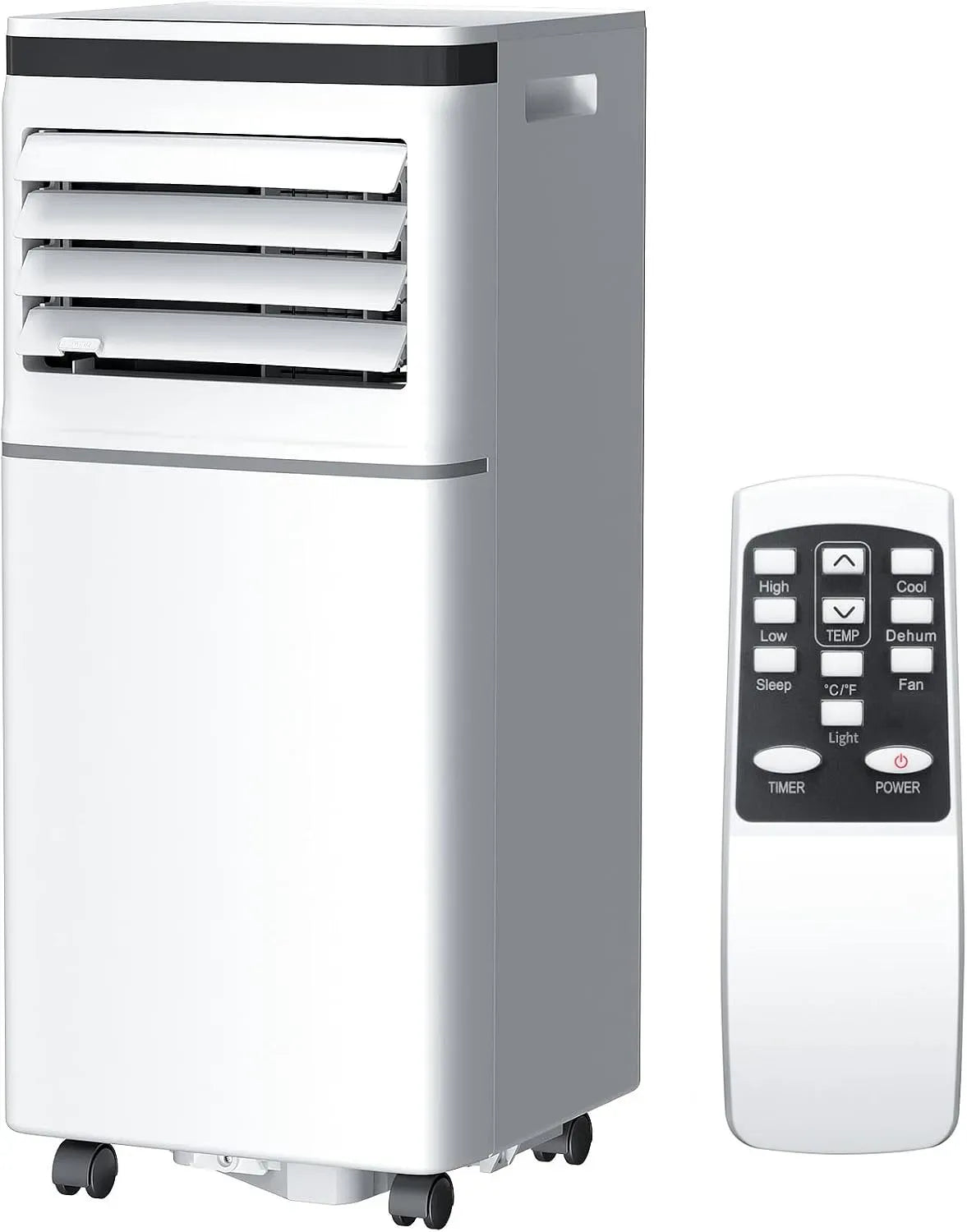 Deumidificatore 10000BTU, timer, unità AC a raffreddamento rapido con controllo, 2 velocità della ventola