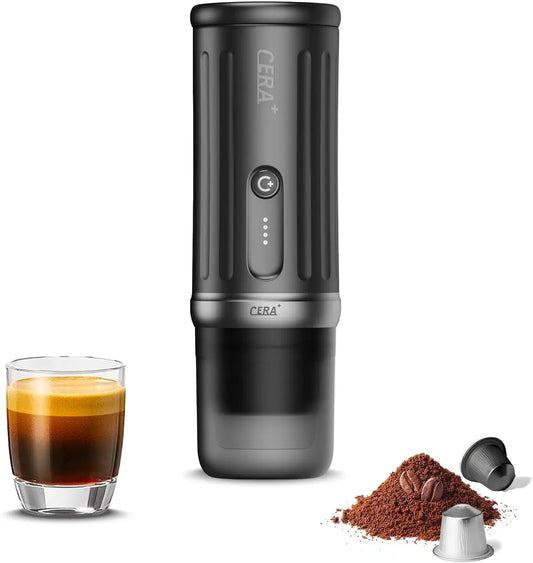 4500mAh macchina da caffè elettrica, 20 Bar, 8 Tazze, portatile, funzione riscaldante, per Carica & 20Bar, CERA+