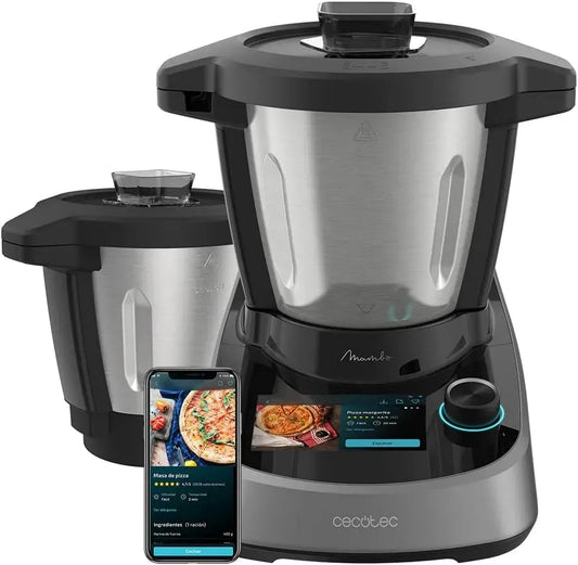 Cecotec Robot, 3,3 L, 1600 W, 37 programmi, touch, acciaio inox, Cucina Multifunzione Mambo Touch. 1600