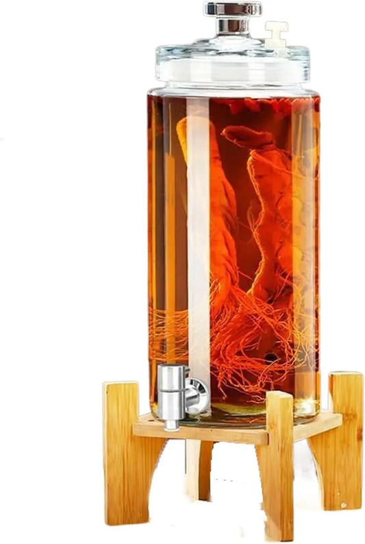 Macchina per Bevande, Macchina per Birra, Dispenser, Bottiglia, 5 L, vetro, per Bevande in Vetro
