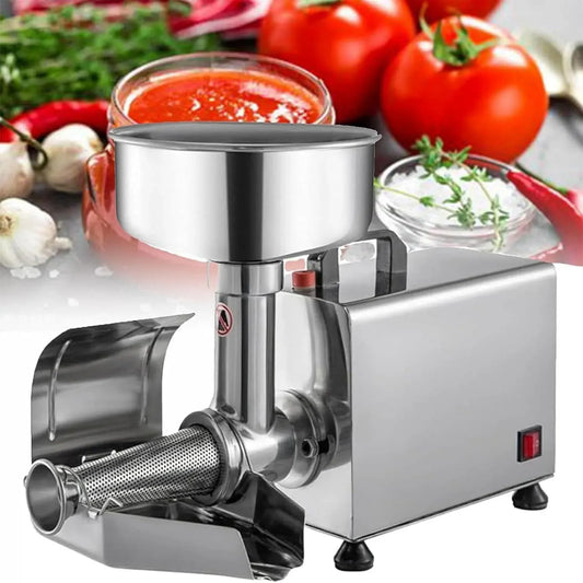 filtro, pressa, professionale, acciaio inox, Macchina elettrica del filtro del pomodoro