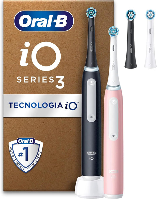 Accessorio per elettrodomestico, nero, Oral-B iO 3, 2 Spazzolini Elettrici