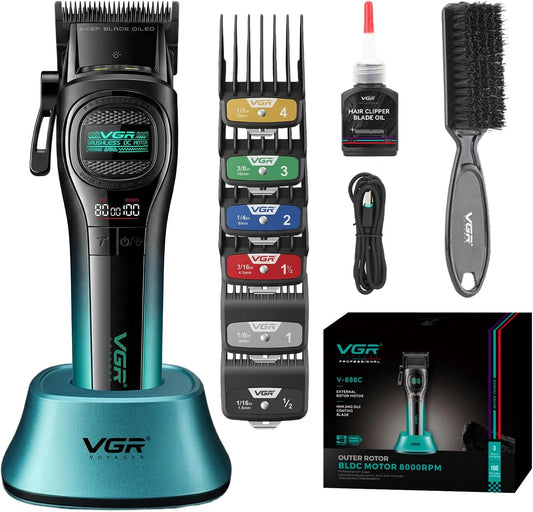 V-888C Motore, esterno, professionale, senza fili, verde, per Capelli Professionale, VGR