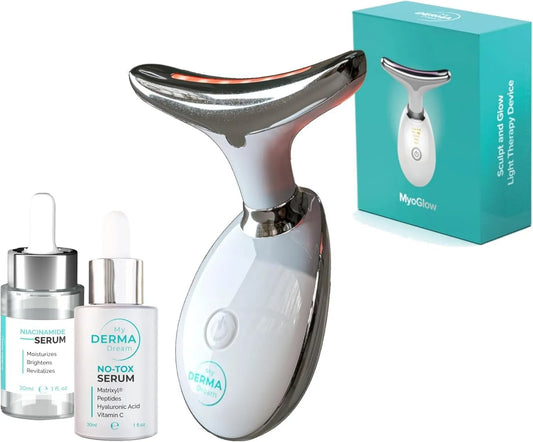Dispositivo, bianco, per rassodare viso, My Derma Dream Mydermadream Siero al mioglow e niacinamide e siero Notox