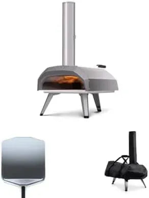 Forno elettrico per pizza, 12 pollici, portatile, esterno, IP65, acciaio inox, Include Pala per Pizza da 12', Ooni Karu 12 Bundle, 30cm