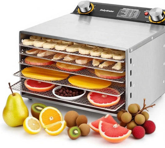 Asciugatrice 6Layers/400W, 400 W, timer, professionale, acciaio inox, Acciaio Inossidabile