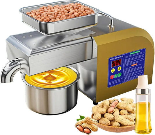 estrattore, pressa, professionale, acciaio inox, per i semi della frutta secca