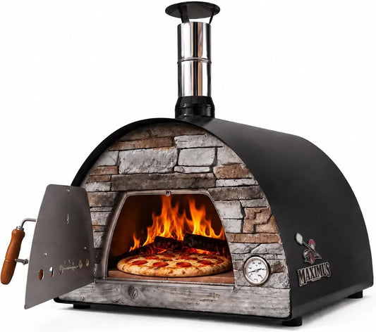 Forno elettrico per pizza, professionale, nero, pizza e pesce