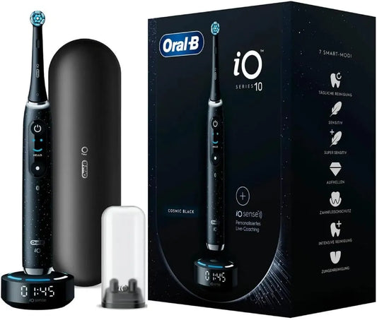 Series 10 Spazzolino Elettrico per spazzolino Elettrico, Oral-B iO, 7 modalità di Pulizia per la Cura dei Denti, iOSense, Display a Colori