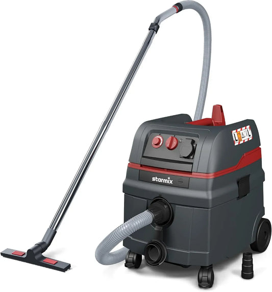 Starmix L-1625 Aspirapolvere, 25 L, 1600 W, aspiratore elettrico domestico, Aspirapolvere a umido e secco ISC TOP