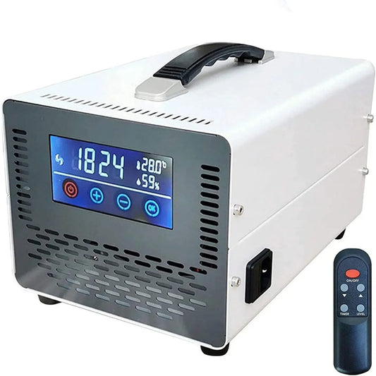 White-40000mg/h Generatore, generatore di ozono e purificatore, touch, timer, bianco, per Casa, RDJSHOP