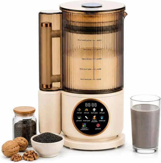 Macchina per Latte, Maker, 1500 ml, per Latte Vegetale con Coperchio