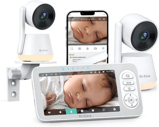 Monitor, Dr.Care, Wi-Fi, App & modalità privacy, 2 telecamere