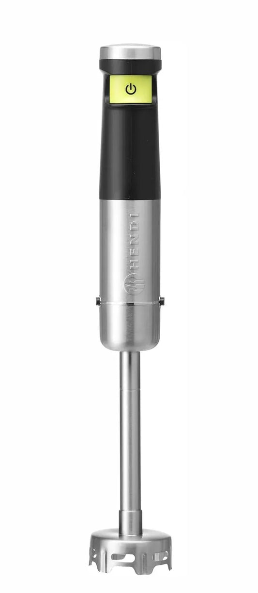 Frullatore, 150 W, HENDI, acciaio inox, velocità regolabile in continuo con 1 pulsante sensibile, 2 batterie al litio ricaricabili, ø65x, 390mm