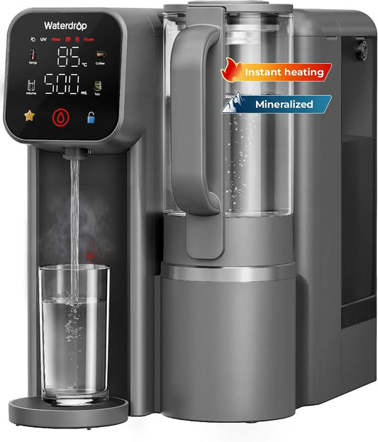 M6HG Caraffa in Vetro, Mineralizzato Caldo Istantaneo Sistema RO