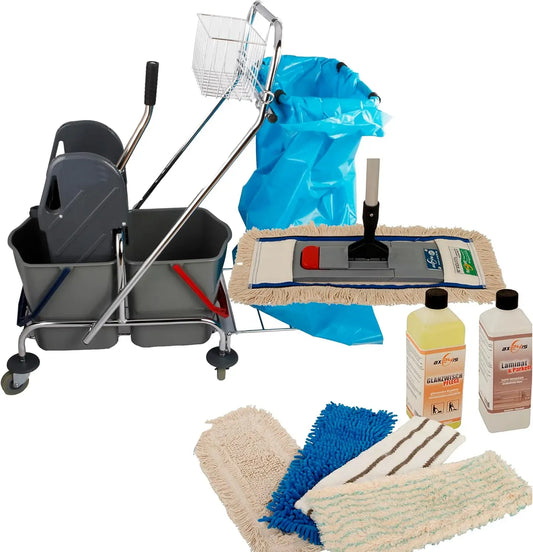 Carrello, lavapavimenti elettrico, 17 L, 10 Pezzi